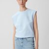 Clothing Comma | Sleeveless Cotton Sweatshirt