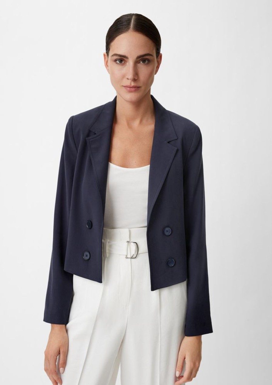 Clothing Comma | Blazer With A Double-Breasted Button Placket