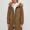 Clothing Comma | Parka With Detachable Faux Fur Trim