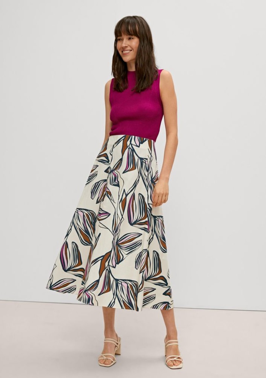 Clothing Comma | Skirt With An All-Over Pattern