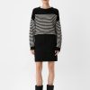 Clothing Comma | Short Skirt In A Mix Of Materials