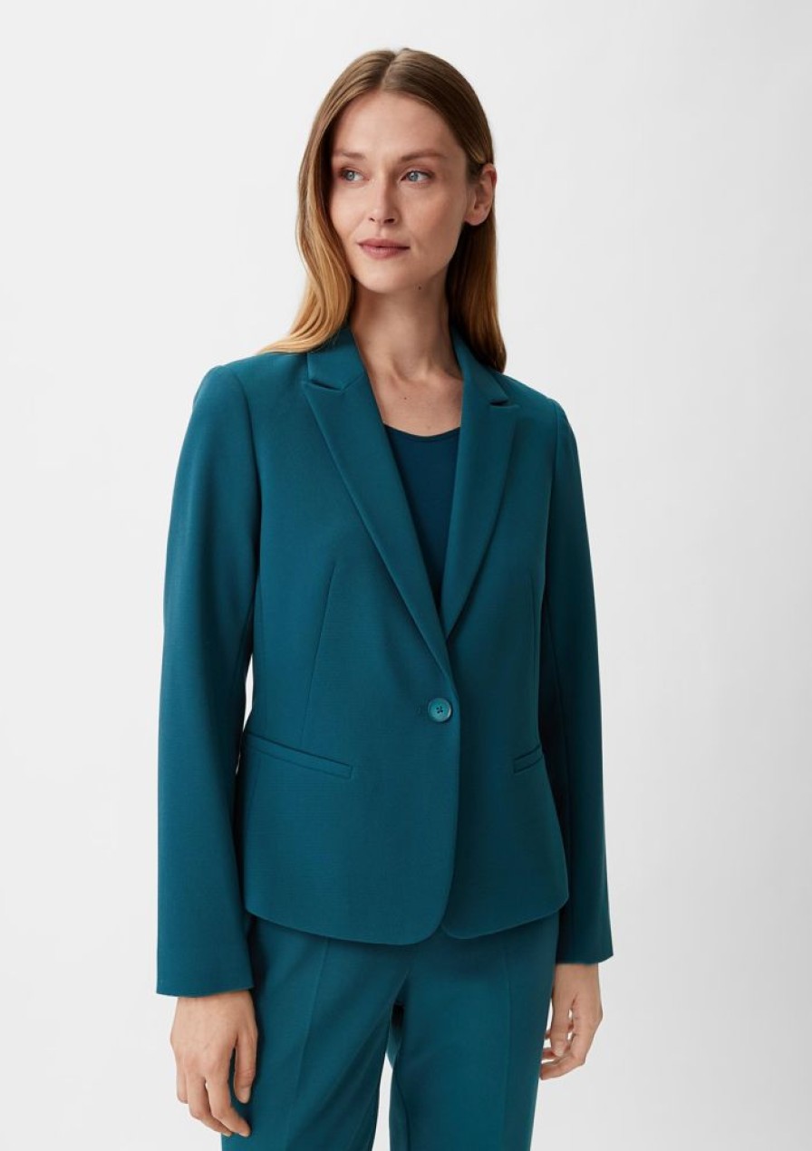 Clothing Comma | Blazer With A Dobby Texture