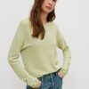 Clothing Comma | Cotton Blend Jumper With A V-Neckline