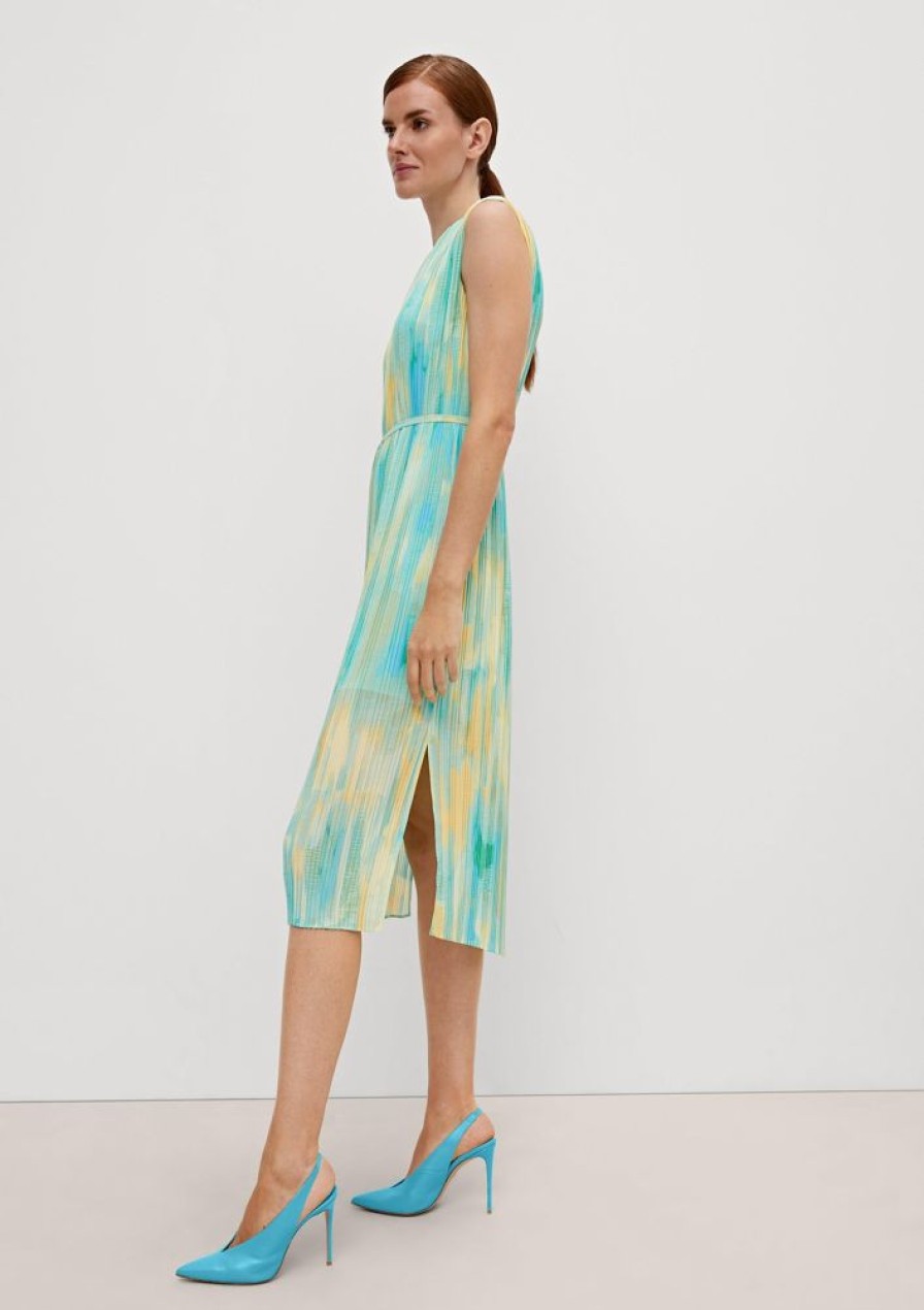 Clothing Comma | Maxi Dress With Pleats