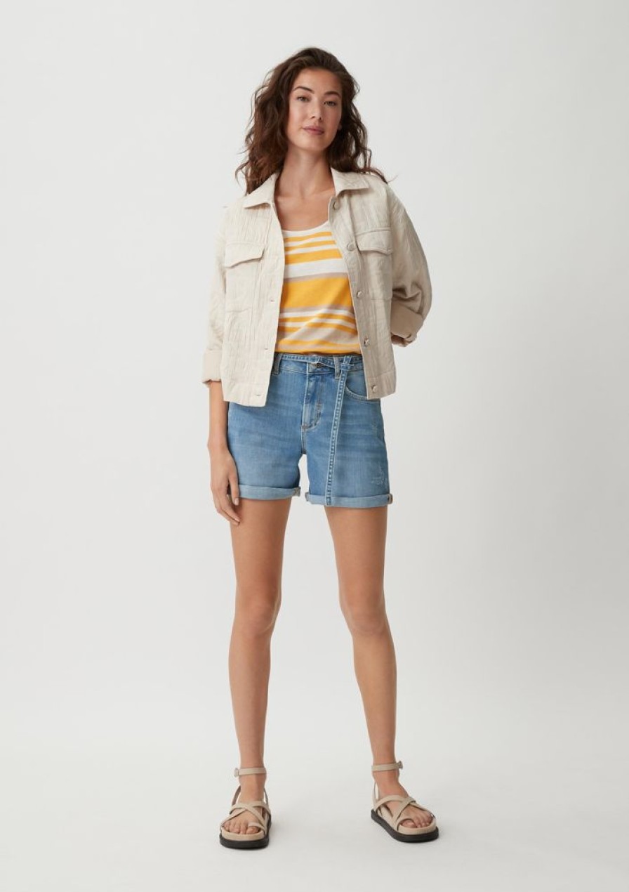 Clothing Comma | Denim Shorts With Denim Belt