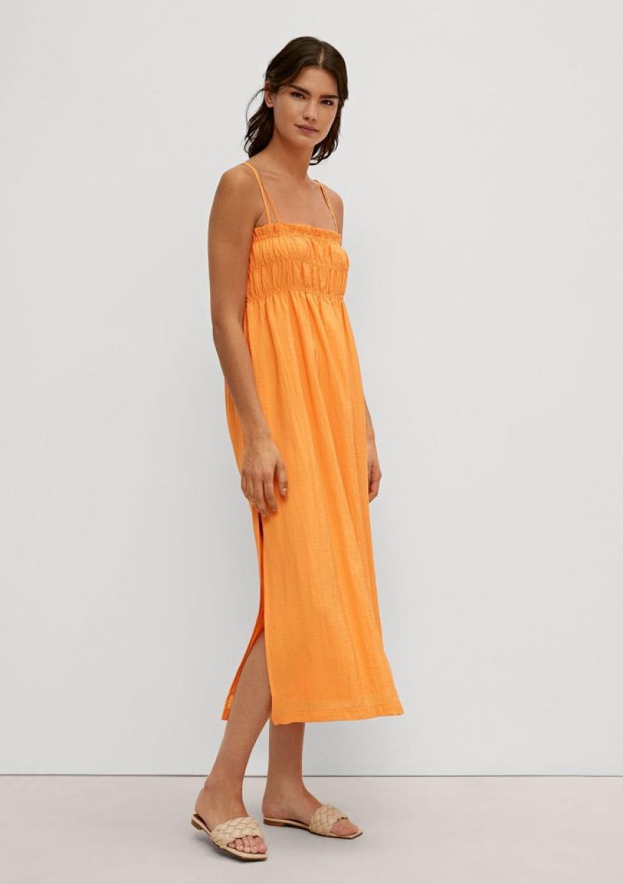 Clothing Comma | Midi Dress With Ruffle Details