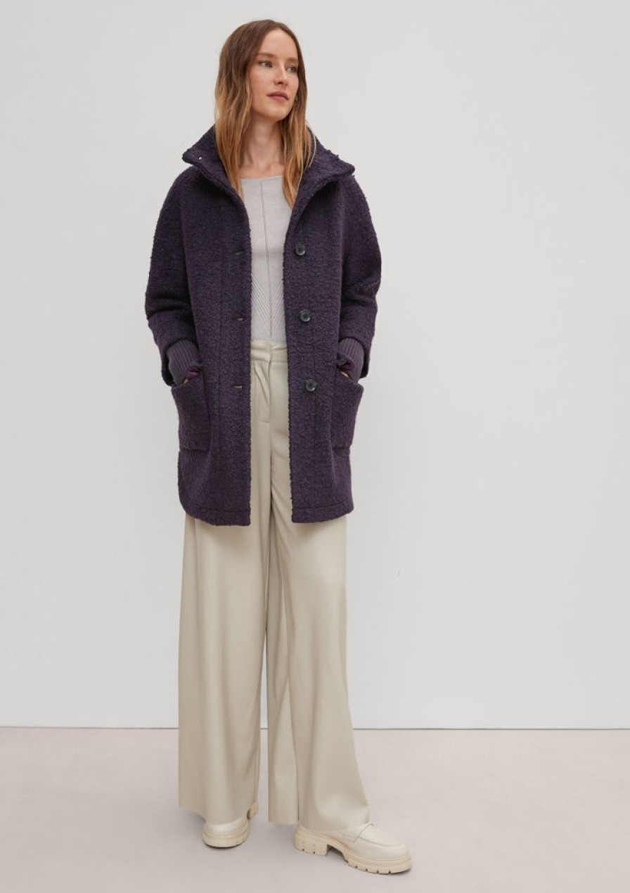 Clothing Comma | Boucle Jacket In A Cape Style