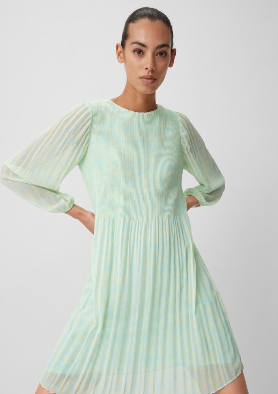 Clothing Comma | Chiffon Dress With Pleating