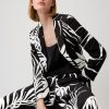 Clothing Comma | Patterned Viscose Blend Blazer