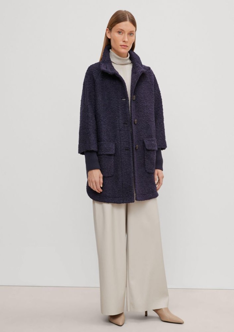 Clothing Comma | Boucle Coat In A Layered Look