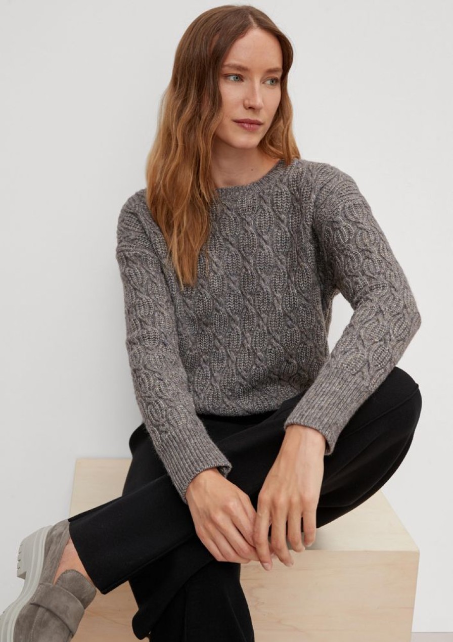 Clothing Comma | Knitted Jumper With A Cable Pattern